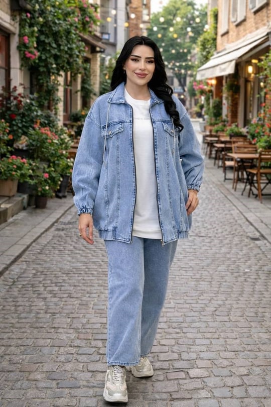Taş Bağcık Denim Üçlü Takım 120342 T-26 Kot