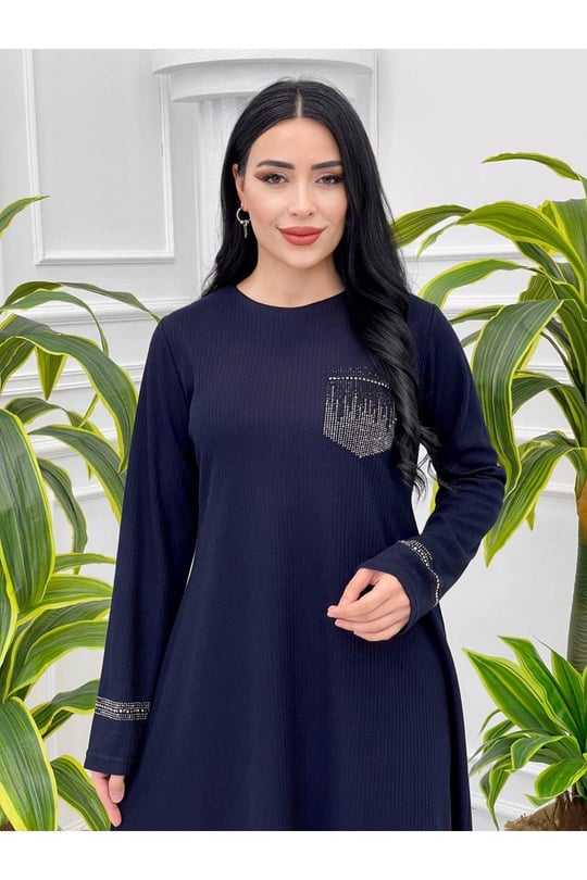 Taş Detay İkili Takım 817 Lacivert