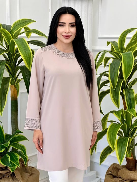 Taşlı Makro Tunik 4226 t-24 Taş