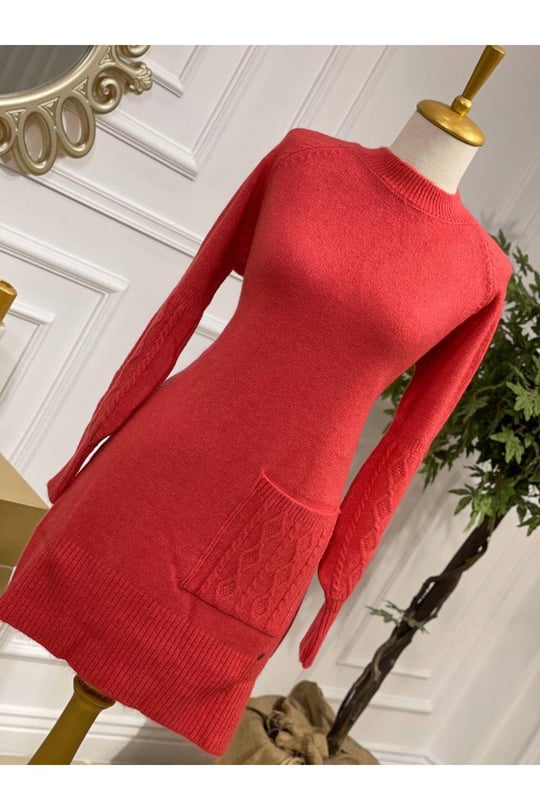 Tek Cep Yumoş Tunik 7093 pembe