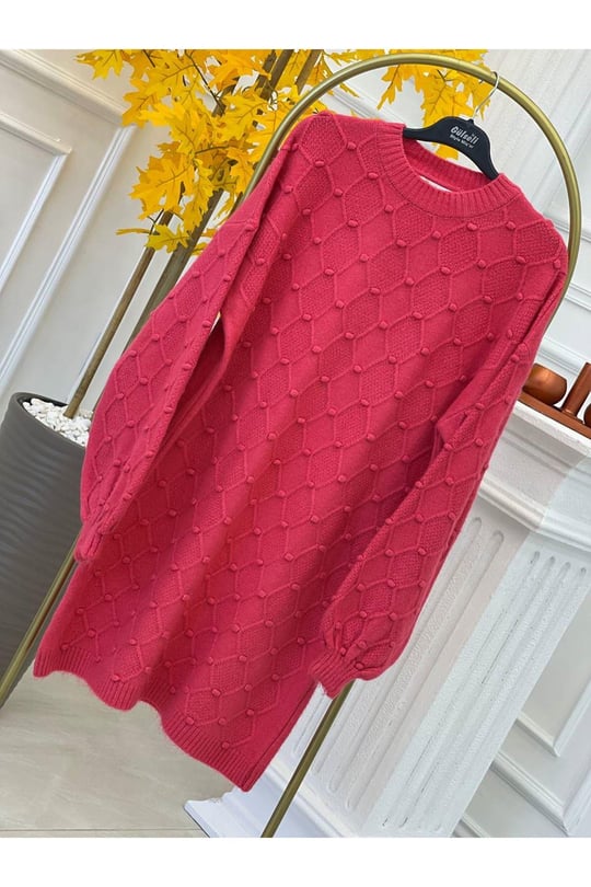 Tomurcuk Desen Tunik 7601-pembe