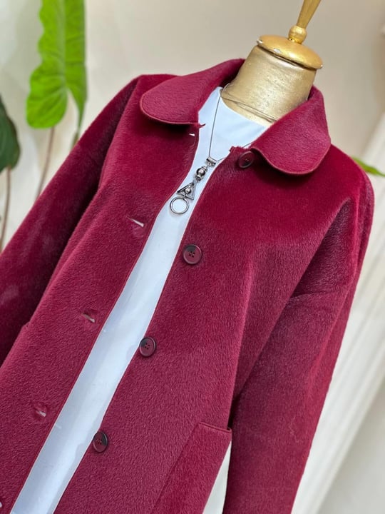 Torba Cep Bebe Yaka Angora Kaban 15220 T-25 Bordo