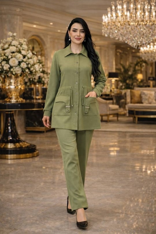 Torba Cep Bel Büzme Spor İkili Takım 3444 T-26 Haki