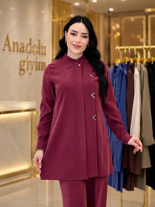 V Zımba Spor İkili Takım 2304 T-26 Bordo
