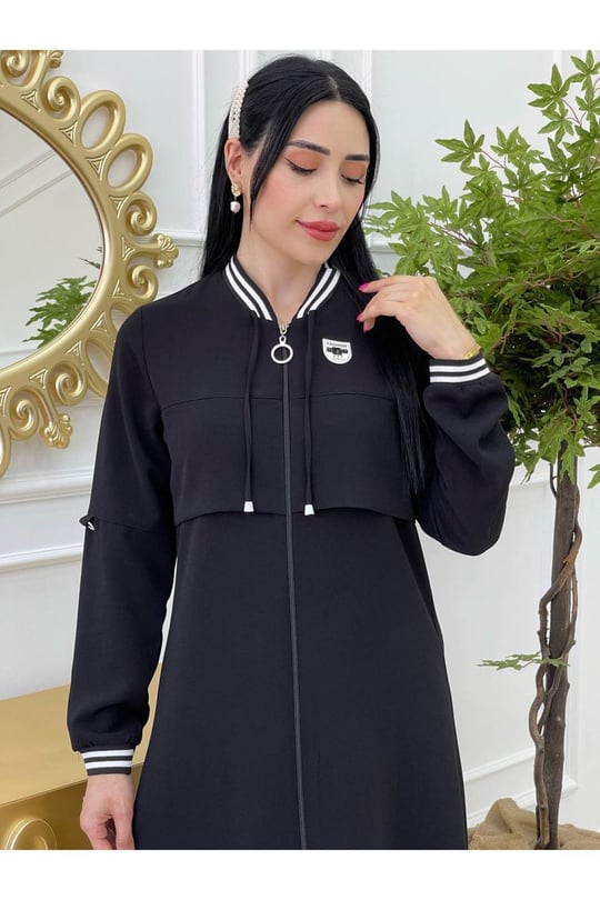 Yaka Ribanalı kap 2095 Siyah