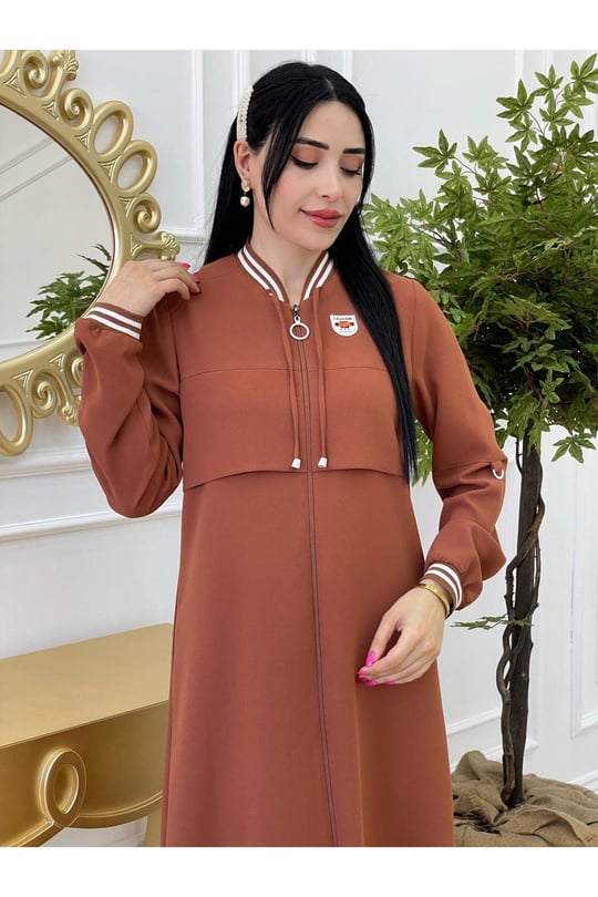 Yaka Ribanalı kap 2095 Taba