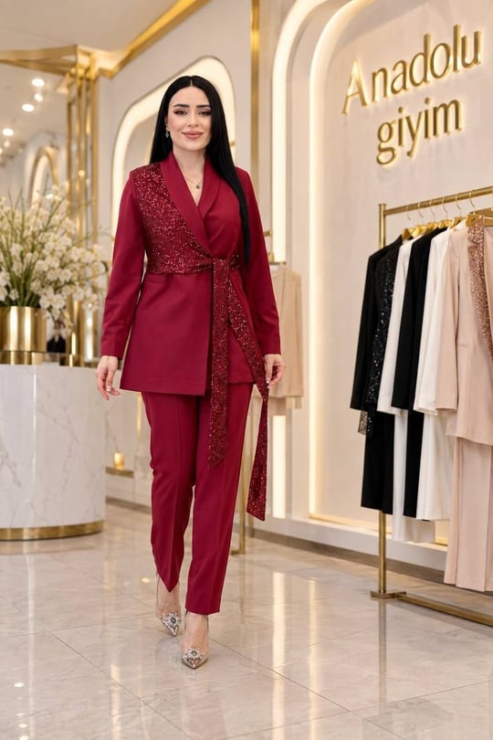 Yan Payet Bağlama Takım 740 T-26 Bordo