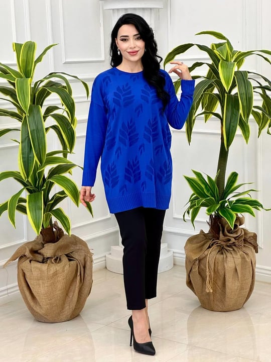Yaprak Desen Tunik 140131 T-24 Saks