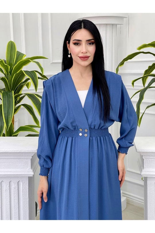 Yarasa Kol Giy Çık 4255 İndigo Mavi