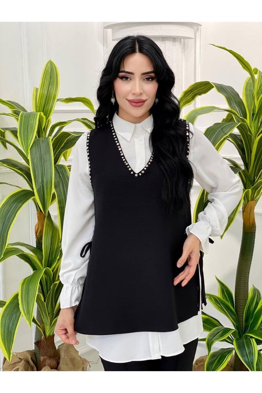 Zımba Detay 3 lü Takım 2228 Siyah
