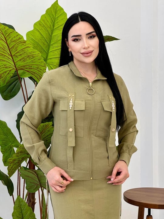 Zimba Detay Etekli Takım 2030 Yeşil