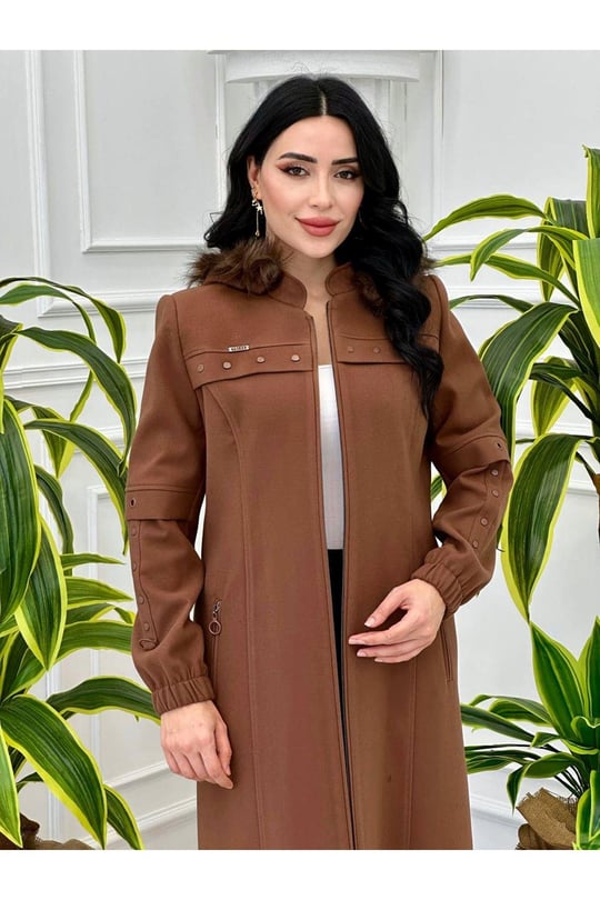Zimba Detay Kaşe Kaban 549 Taba