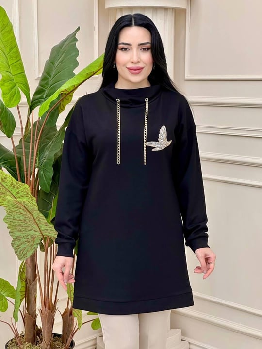 Zincir Detay Oyso Spor Tunik 990 t-24 Siyah