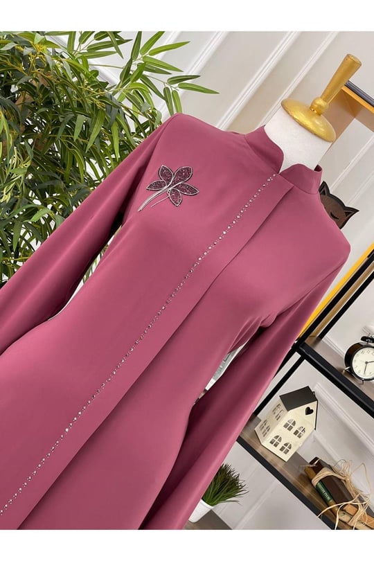 Zincir Yapraklı Tunik 742 Rose