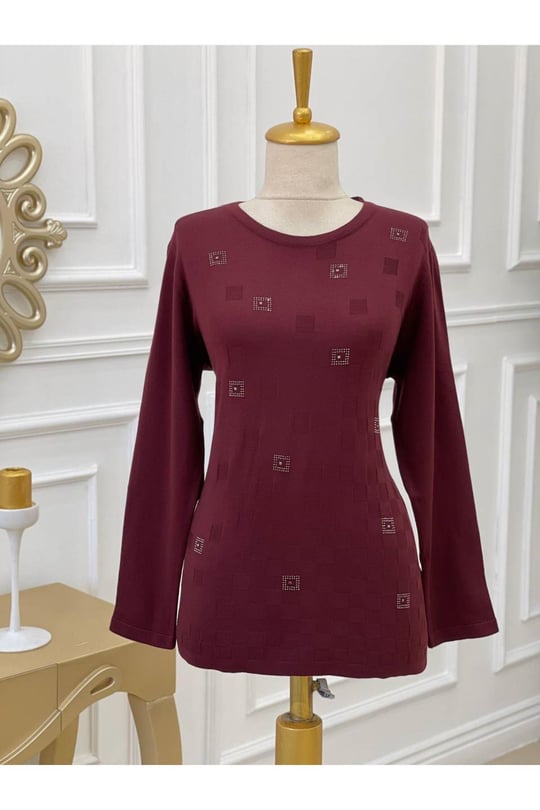 Anne Bluz 5004-Bordo