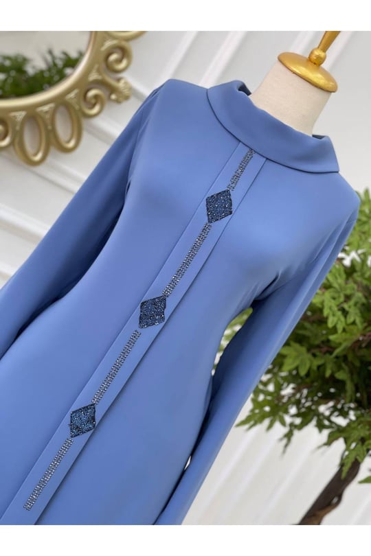 Baklava Taş Tunik 579-Mavi