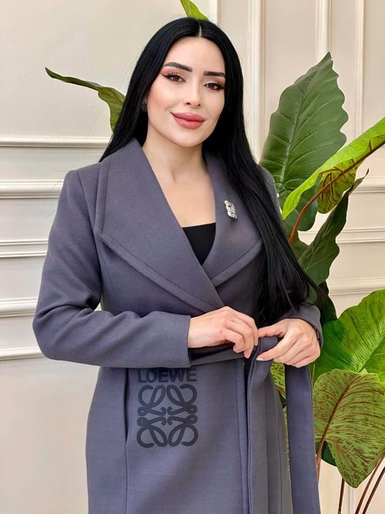 Baskı Detay Zara Model Kaşe Kaban 0294 t-24 Antrasit