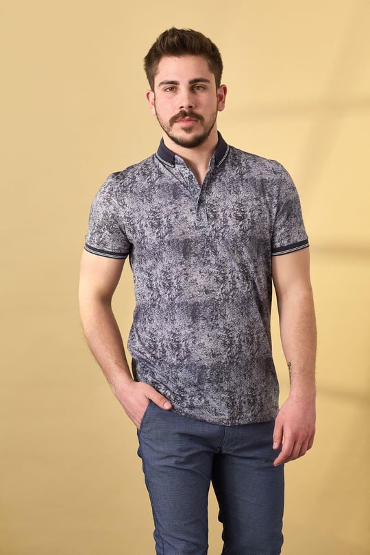 Bebe Yaka Tshirt  305-Gri