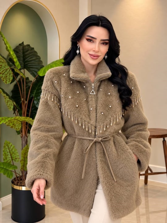 Boncuk Detay Angora Kaban 9041 T-26 Vizon