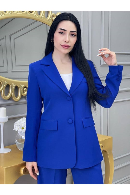Ceketli Takım 24187-Saks