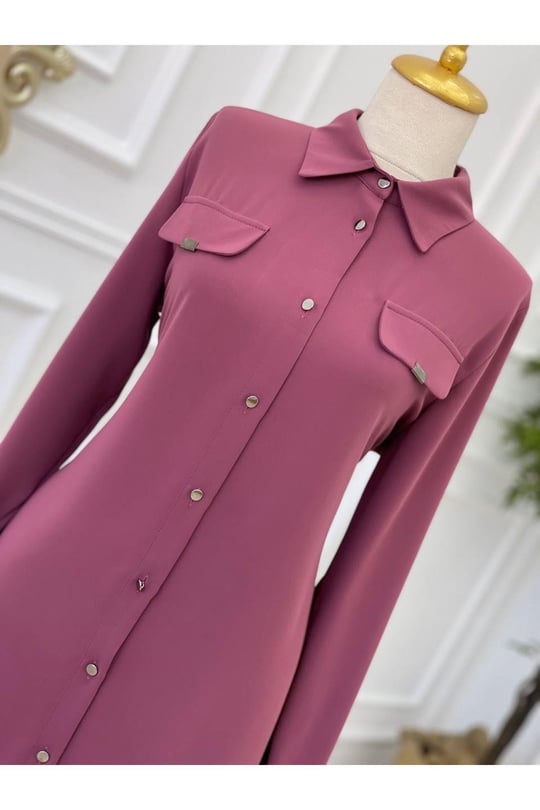 Cep Kapak Tunik 643-Rose