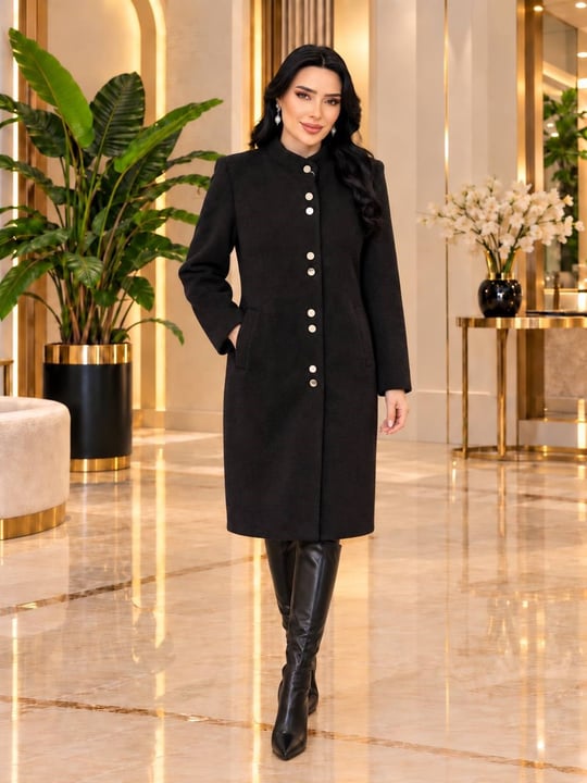 Çifli Düğme Angora Kaban 994 T-26 Siyah