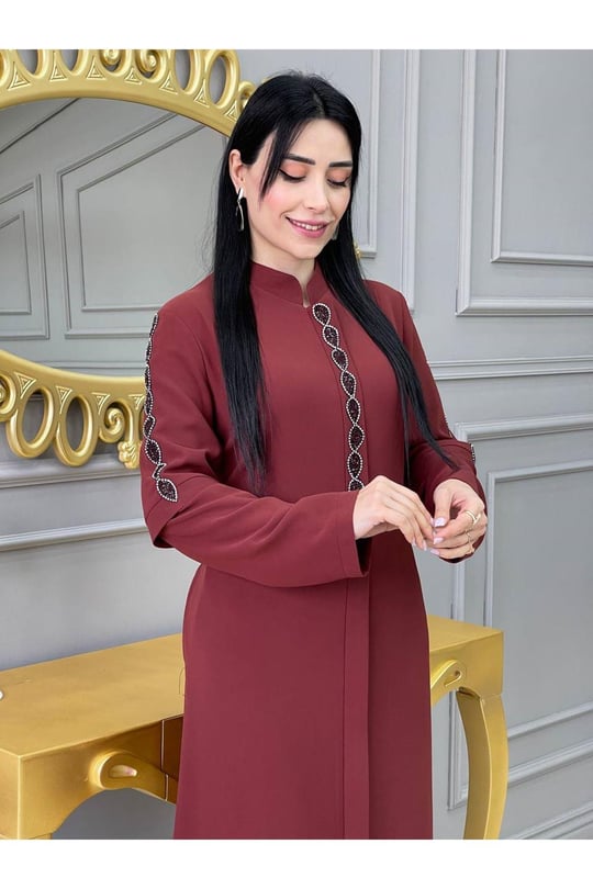 Damla Taş Ferace 604-Kiremit