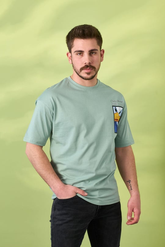 Dnz Tshirt 1015-Mint yeşili