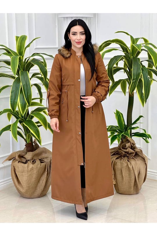 Kol Apolet Tam Boy Parka 4211-Taba