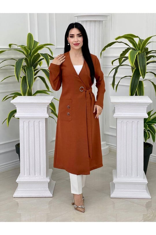Kuş Gözü Bağlama Giy-Çık 4002-Taba
