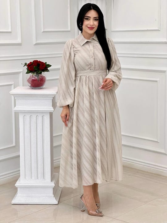 Miss İndigo Elbise 1311 T-24 Bej