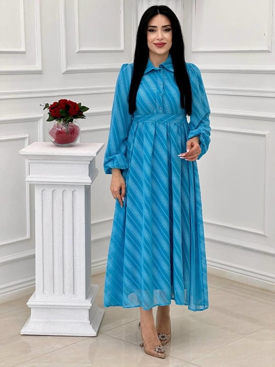 Miss İndigo Elbise 1311 T-24 Mavi