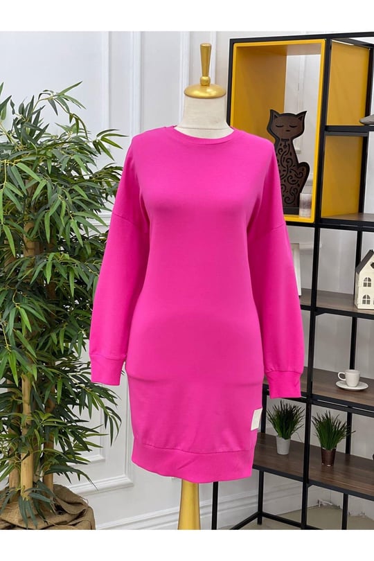 Soul Oversize Tunik 163-Fuşya