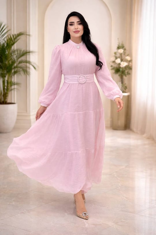 Toka Kemer Elbise 2032 T-26 pembe