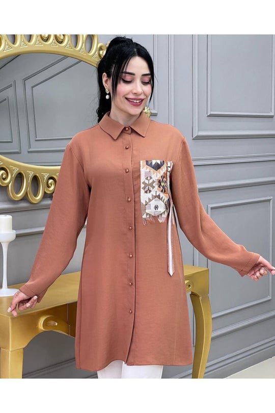 Torba Cep Gömlek 22020-Taba