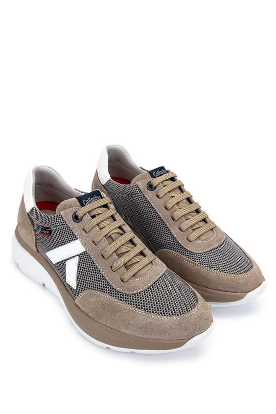 Callaghan Erkek Deri & Tekstil Bej Sneakers & Spor Ayakkabı