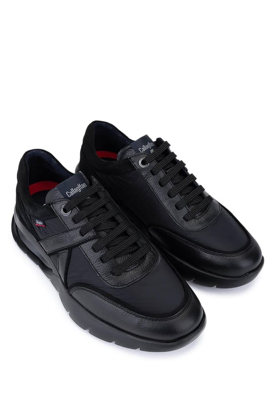 Callaghan Erkek Hakiki Deri Siyah Sneakers & Spor Ayakkabı