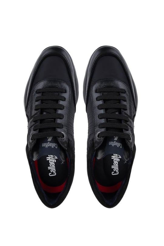 Callaghan Erkek Hakiki Deri Siyah Sneakers & Spor Ayakkabı
