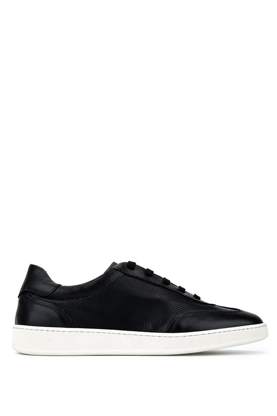 Camerlengo Erkek Hakiki Deri Siyah Sneakers & Spor Ayakkabı