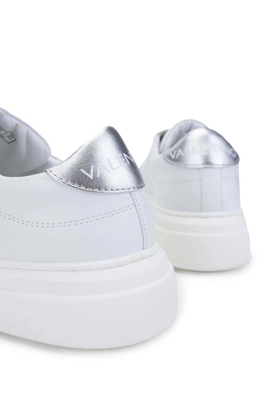 Mario Valentino Kadın Hakiki Deri Beyaz/Gümüş Sneakers & Spor Ayakkabı