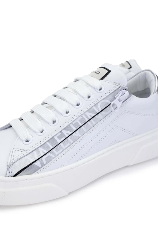 Mario Valentino Kadın Hakiki Deri Beyaz/Gümüş Sneakers & Spor Ayakkabı