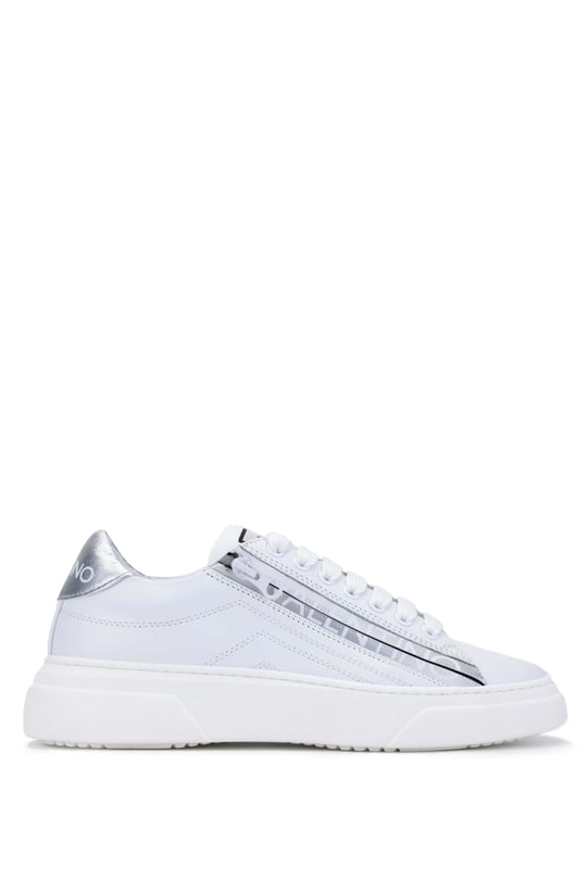 Mario Valentino Kadın Hakiki Deri Beyaz/Gümüş Sneakers & Spor Ayakkabı
