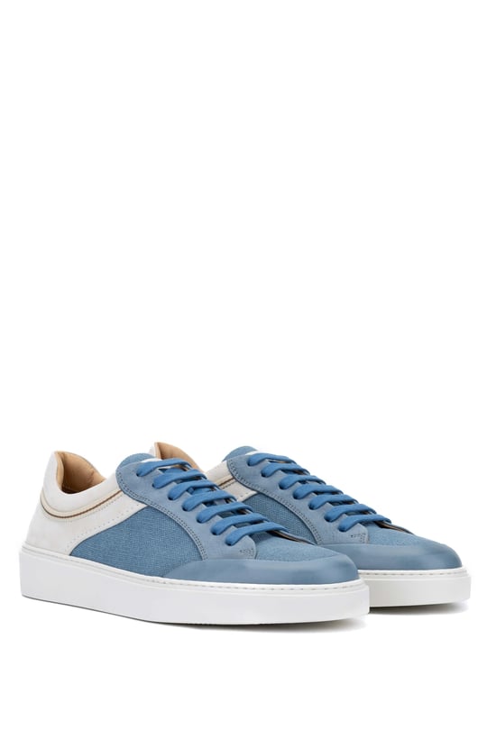 Redwood Erkek Deri & Tekstil Mavi Sneakers & Spor Ayakkabı