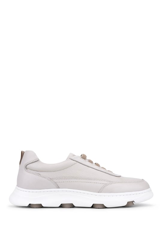 Tamer Tanca Erkek Hakiki Deri Bej Sneakers & Spor Ayakkabı