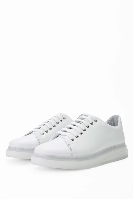 Tamer Tanca Erkek Hakiki Deri Beyaz Sneakers & Spor Ayakkabı