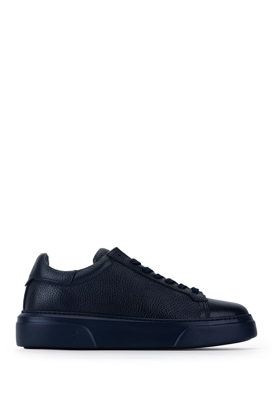 Tamer Tanca Erkek Hakiki Deri Lacivert Taban Sneakers & Spor Ayakkabı