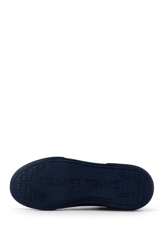 Tamer Tanca Erkek Hakiki Deri Lacivert Taban Sneakers & Spor Ayakkabı