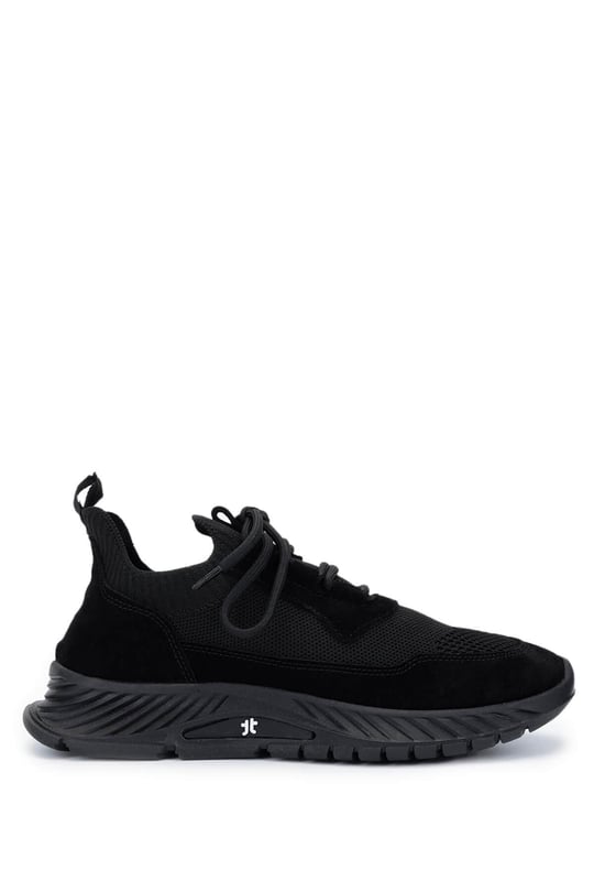 Tamer Tanca Kadın Deri & Tekstil Siyah Süet Sneakers & Spor Ayakkabı