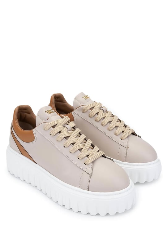 Tamer Tanca Kadın Deri/Suni Nude Sneakers & Spor Ayakkabı