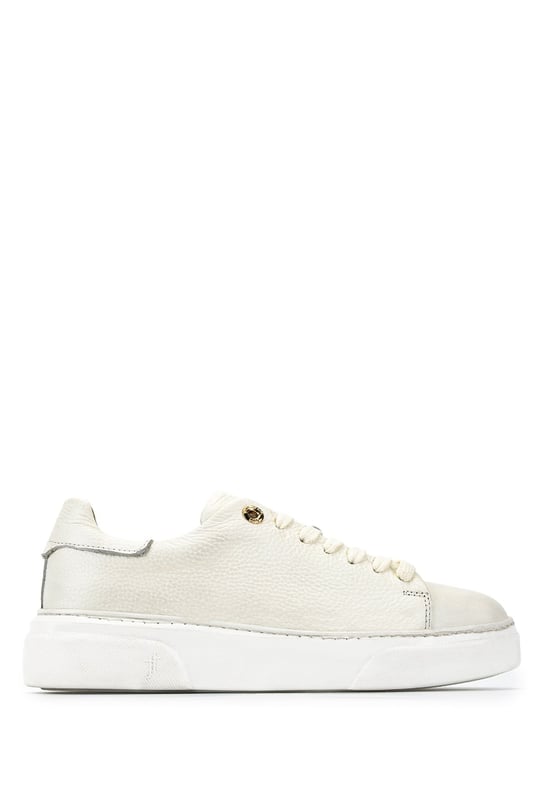 Tamer Tanca Kadın Hakiki Deri Bej Floter Sneakers & Spor Ayakkabı